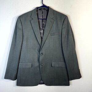 Haggar Men's Gray Travel Performance Blazer Tailored‎ Fit Size 42R